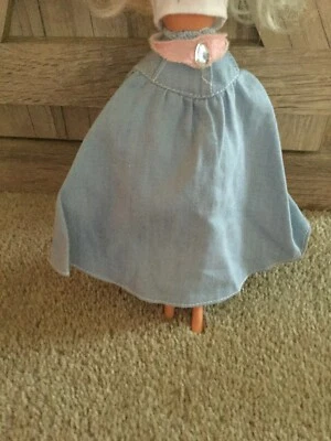 Barbie The Jeans Look 1987 Mattel #4333 muñeca Barbie azul claro falda larga cinturón Foto 1 de 4