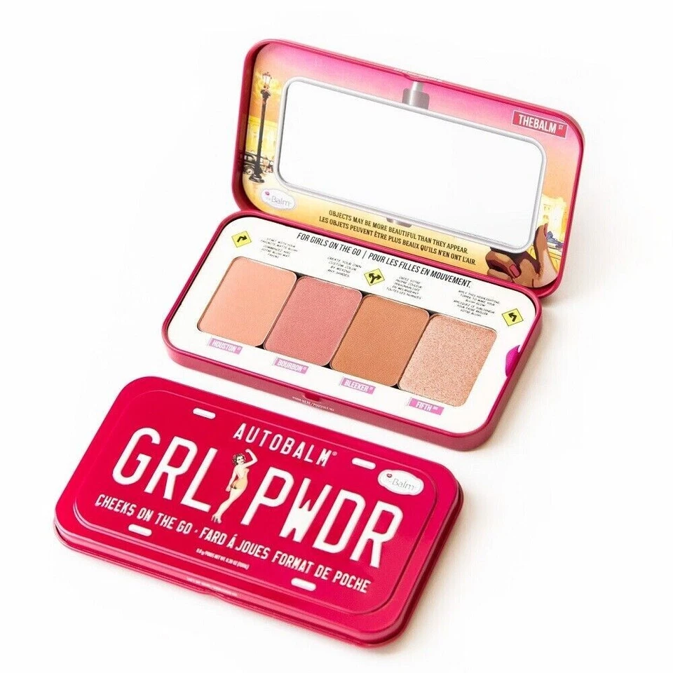 THE BALM AUTOBALM GRL PWDR CHEEKS ON THE GO BLUSH PALETTE BLUSHER - NEW - Image 1 of 1
