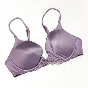 Victoria's Secret Angels, Lavender with Lace Trim Push-up Bra, size 34B - Picture 1 of 3