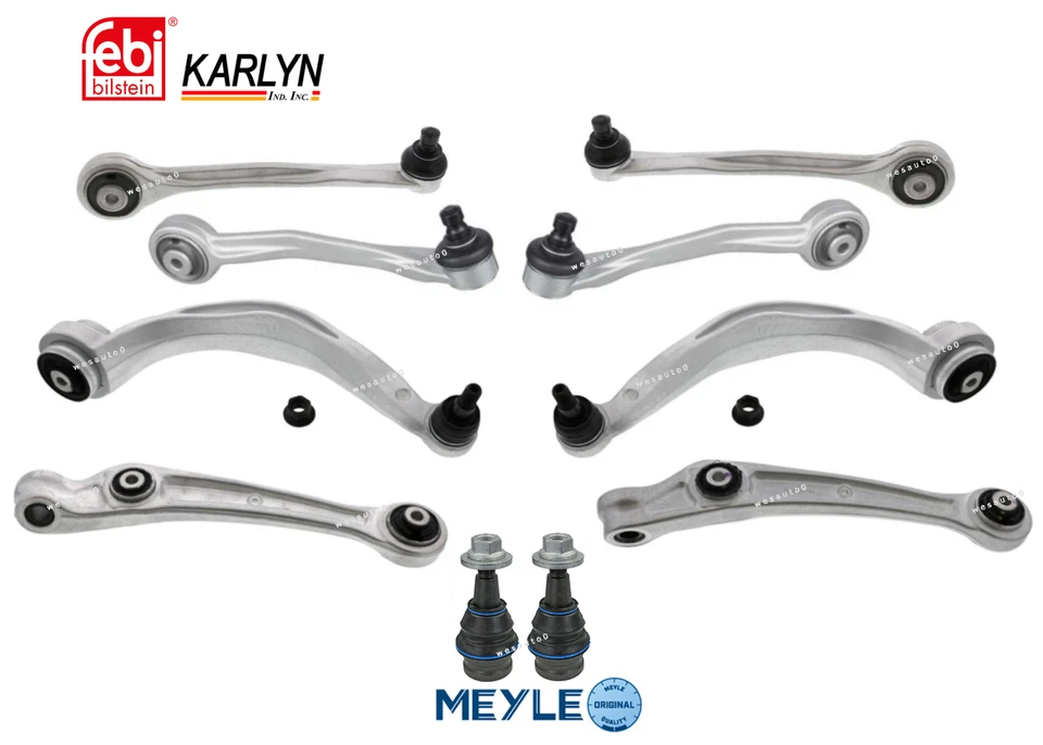 Комплект переднего рычага управления верхний нижний Lt/Rt 10 шт. оригинальная спецификация для Audi Q5 RS5 S4 S5 - Изображение 1 из 1