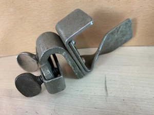 DUPLEX Double 2-Cowbell Holder Traps Mount Hoop Clamp Part Walberg Auge 20s Vtg - Picture 1 of 5