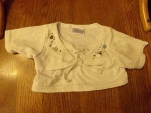 PARA MUÑECA U OSO BLANCO CAMISA CON LENTEJUELAS CONSTRUIR UN OSO - Imagen 1 de 3
