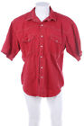 VINTAGE Short Sleeve Shirt XXL Raspberry Red