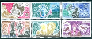 1980 Andersen Tale, Steadfast Tin Soldier/Cisne, Ratón, Sirenita, Mónaco1431MNH - Imagen 1 de 1
