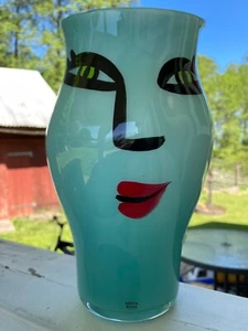 Kosta boda@Open minds@Ulrica Hydman Vallien@Mint green vase 25cm high@ - Picture 1 of 23