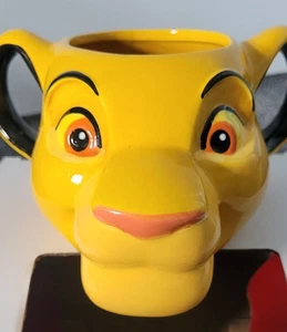 Disney Lion King Simba Double Handle 3D Head Character Mug Collectible. Boxed - Picture 1 of 6