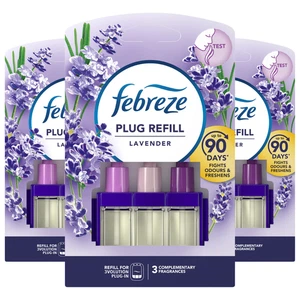 3 x Febreze Plug Refill Lavender Odour Fighting 3vol Plug-In System - Picture 1 of 7
