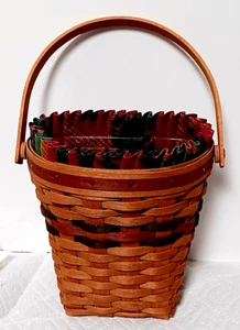 Longaberger Shades of Autumn Harvest Basket w Liner, Protector, Wall Hanger 1993 - Picture 1 of 10