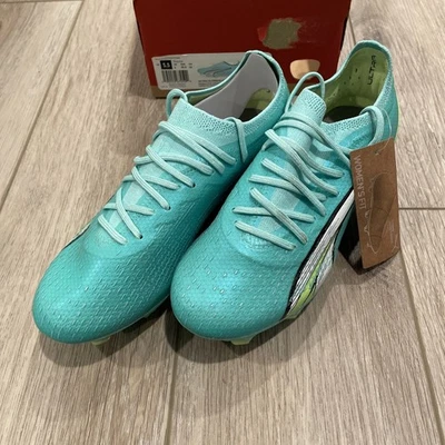PUMA Ultra Ultimate FG/AG - Womens Soccer Cleats, Mint Green - Size 5.5 NEW - Image 1 of 4