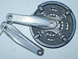 Shimano Crankset Silver Black 175mm 42/32/22T FC-M430/431 JIS Hybrid USA Shipper - Picture 1 of 14