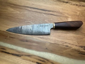 Damastmesser Handgeschmiedet Rosenholz - Bild 1 von 5