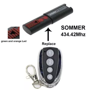 SOMMER TX03-434-4-XP 434.42MHz Garage Command Door Remote Control Opener - Picture 1 of 6