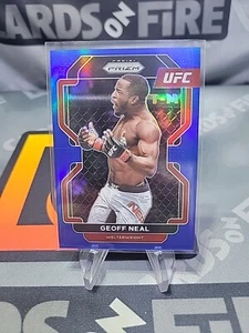 2022 Panini Prizm UFC - Prizm #163 Geoff Neal Blu Prizm/199 - Foto 1 di 2