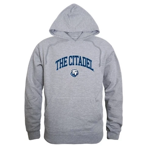 W Republic 540-239-HG2-04 NCAA The Citadel College Campus Hoodie T-Shirt Gray XL Cover