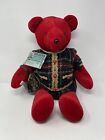 Vintage 1998 North American Bear Co. Plush Red *Holiday Shop Bear* Numbered