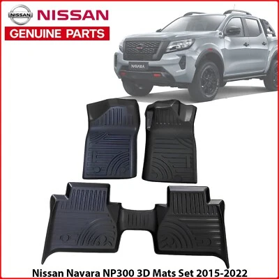 TAPETES DE ASSOALHO SOB MEDIDA 3D PARA SERVIÇO PESADO AUTOMÁTICO 2015-2022 PARA NISSAN NAVARA NP300 - Imagem 1 de 4