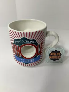 Envejecer y un lote completo mejor taza de café - taza de té de cumpleaños de mediana edad regalo - Imagen 1 de 4