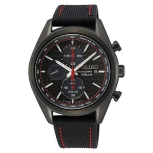 New Watch Seiko Chronograph SSC777 SSC777P1 Solar V176 Black Dial Men Wristwatch - Picture 1 of 1