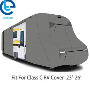 23'-26' Waterproof Class C RV Cover 6-Ply Motorhome Camper Storage 1 Piece - Picture 1 of 12