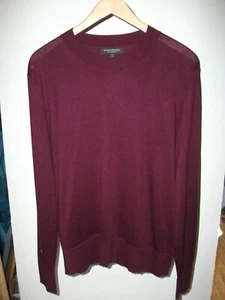 Seide - Cashmere Pullover "Banana Republic" bordó, Gr. L - Bild 1 von 5