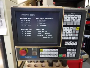 Brother TC-211 CNC Control station with monitor, and Main Mother Board B521098-6 - Picture 1 of 3