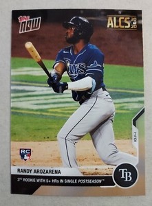 2020 Topps Now Randy Arozarena #415 Rookie Postseason ALCS MVP RC Tampa Bay Rays