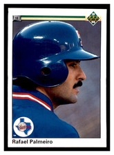 1990 Upper Deck #335 RAFAEL PALMEIRO Texas Rangers ~F9I