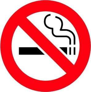 No Smoking Sign Decal Warning Smoke Free Vinyl Sticker VAR - Picture 1 of 1