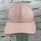 Pink Imitation Leather Ball Cap Hat Snapback Pebbled Texture