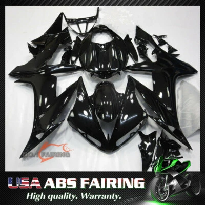 Carenado negro brillante apto para carrocería ABS de inyección Yamaha YZF R1 2004 2005 2006 Foto 1 de 4