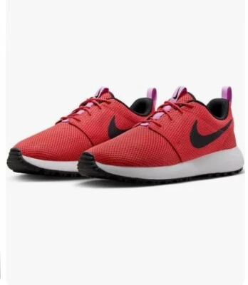 Zapatos de golf Nike Roshe G Next Nature Track rojos sin clavos para hombre talla 9,5 nuevos con caja Foto 1 de 4