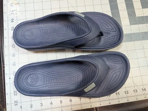 Sandali infradito Crocs comodi blu/grigio uomo 8 donna 10 slip on v2 - Foto 1 di 4