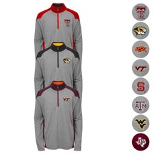 NCAA School Logo 1/4 Zip Perf. Pullover Fleece Jacket Collection Youth (S-XL)