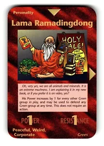Lama Ramadingdong Card INWO Illuminati New World Order Assassins Game 60/122 - Picture 1 of 4