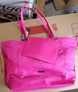 Rebecca Minkoff Megan Large Hot Pink Nylon Tote - Picture 1 of 2