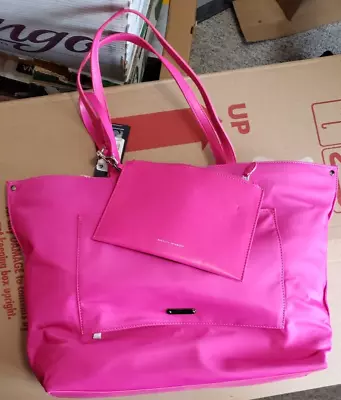 Rebecca Minkoff Megan Large Hot Pink Nylon Tote - Image 1 of 2