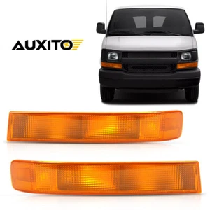 Pair Parking Light Turn Signal Directional Lamp For 03-23 Chevy GMC Express Van - Picture 1 of 11