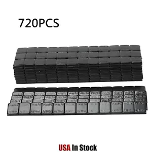 Adhesivo de equilibrio de rueda de neumático NEGRO pega de peso en caja de 1/4 piezas 90 oz 720 piezas - Imagen 1 de 5