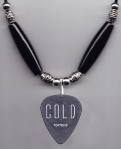 Cold Nick Coyle Jagermeister Gray Guitar Pick Necklace - 2019 Broken Human Tour - Picture 1 of 3