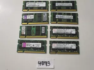 Various Brands 8x2Gb=16Gb 800 667Mhz PC2-5300 DDR2 SODIMM laptop memory RAM 4893 - Picture 1 of 2