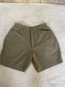 Structure Herren Größe 33 leicht 8"" Shorts Baumwolle Vintage khakifarben flach - Bild 1 von 3