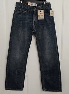 Levi's Boys' 505 Regular Jeans Blue Medium Wash Size 12  26 X 26 - Picture 1 of 7