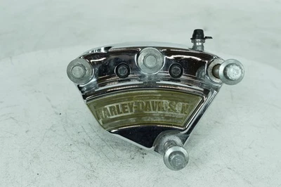 2001 Harley-Davidson Touring FLHRI Road King Front Right 1 Brake Caliper Chrome - Image 1 of 4