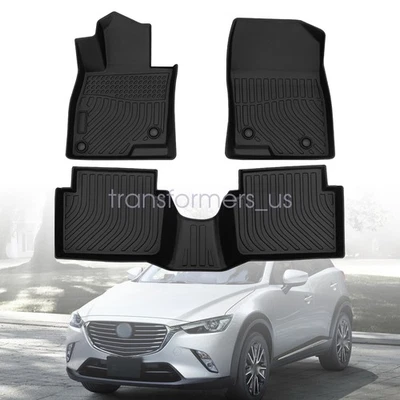 Alfombrillas TPE 1er y 2do revestimiento para 2014 2015 216 2017 2018 Mazda 3 antideslizantes Foto 1 de 4