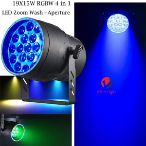 19X15W Zoom Par Light DMX RGBW Beam Wash Light Stage Lighting Disco Xmas Party - Foto 1 di 13