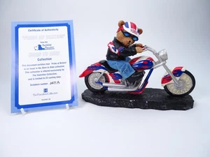 The Hamilton Collection Faithful Fuzzies Born To Ride Pride Of Britain Biker Fig - Picture 1 of 18