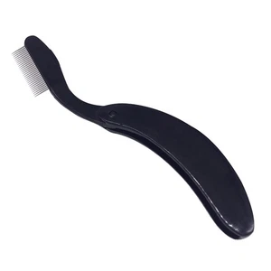 4 Stück Edelstahl Augenbrauenkamm Wimpernpflegebürste gebogen - Bild 1 von 11