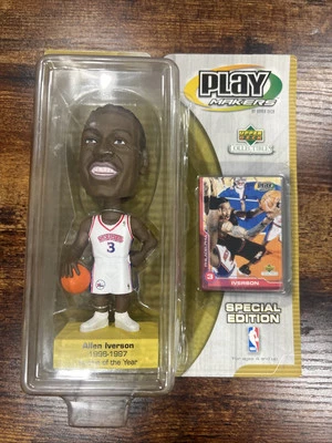 Play Makers Allen Iverson 1996-1997 Rookie of The Year Bobble Head Figurine - Image 1 of 2