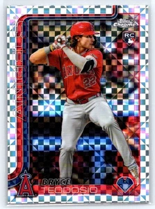 2025 Topps Chrome Bryce Teodosio X-Fractors #198 Los Angeles Angels - Imagen 1 de 2
