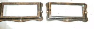 Antik ~ Bergung ~ 2 Kartenhalter Stahl mit japanischer Oberfläche #2292 - Bild 1 von 4